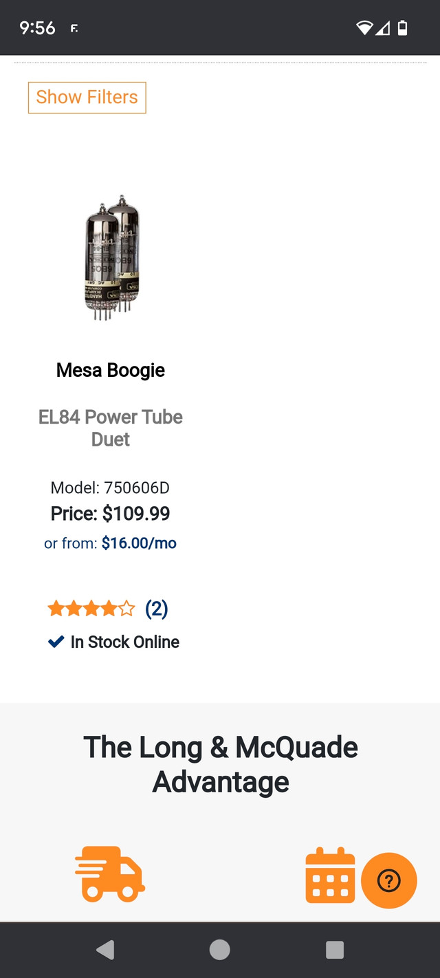 2 sets of Mesa Boogie EL84 tubes in Amps & Pedals in Leamington - Image 3
