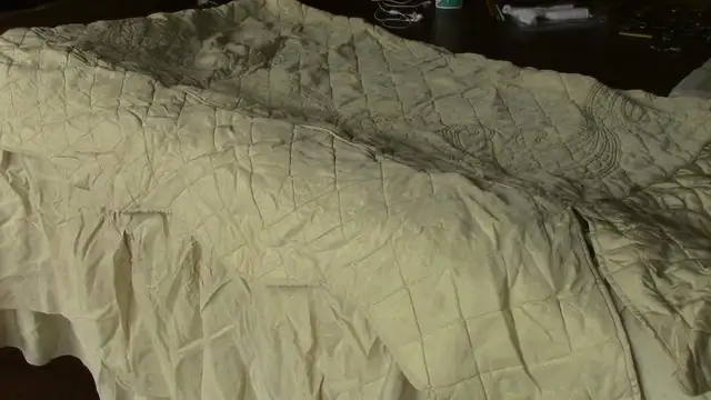 Beautiful Vintage Bedspread in Champagne Colour in Bedding in Stratford - Image 2