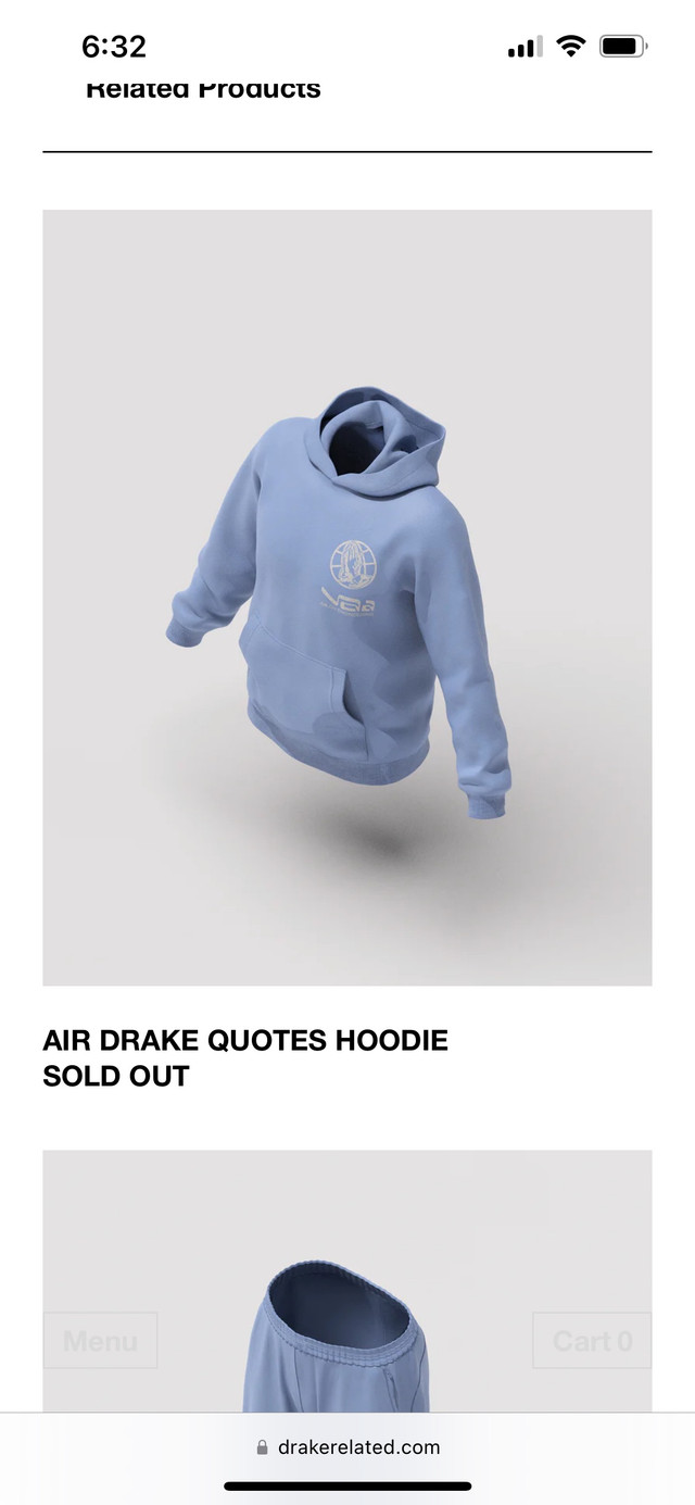 Air drake hoodie Medium mens in Men's in City of Toronto - Image 2