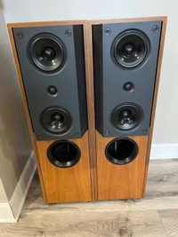 KEF MODEL 104/2 reference series speakers in walnut  
