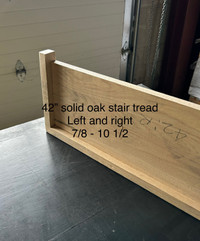 Solid oak stair treads and risers - warehouse sale