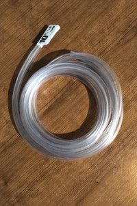 10 ft Food Grade Clear Vinyl Tubing 1/4" ID 3/8" OD