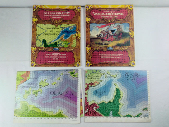 AD&D WORLD OF GREYHAWK Fantasy Game Setting Box Set in Arts & Collectibles in Moncton