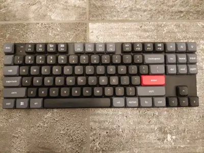 For sale is a Keychron K1 Pro QMK/VIA Wireless Custom Mechanical Keyboard. Ordered direct from the v...