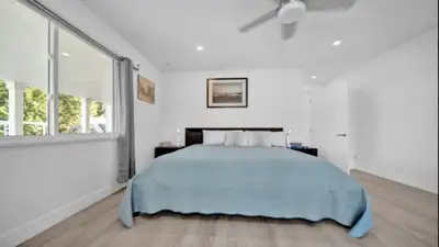 Master Bedroom with king size bed and TV Great room (living, dining & Kitchen), TV ND FP Full privat...