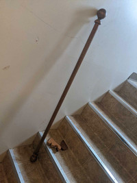 2 Curtain rods 48"/ 4ft in length 