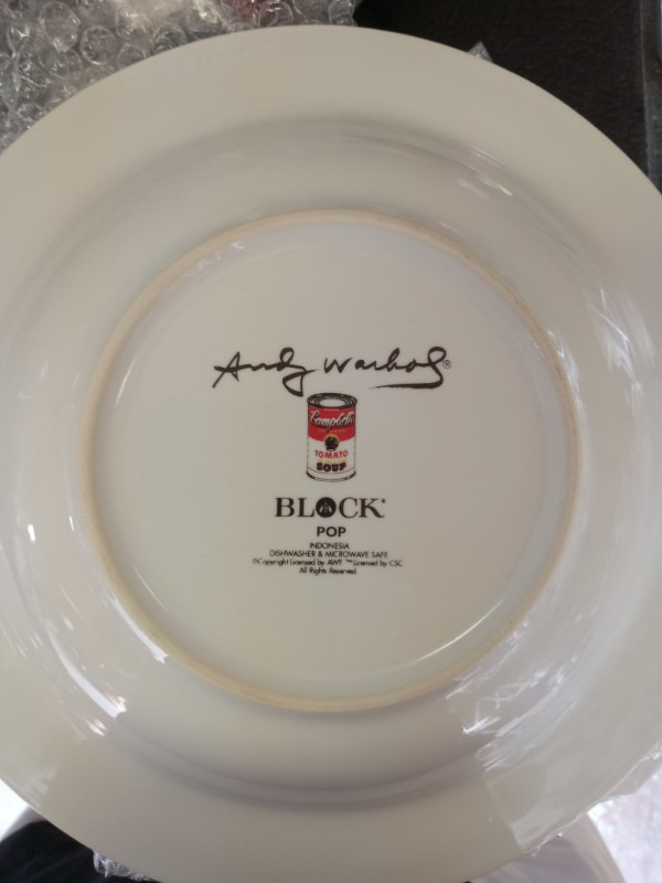 8 Pc Set Andy Warhol signed Campbell Soup Bowls in Arts & Collectibles in Cole Harbour - Image 3