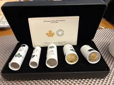 A set of Canadian coins from 2025 is for sale.King Charles, View more