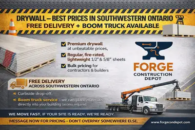 Stop overpaying at big box stores. We supply premium drywall at some of the most competitive prices...