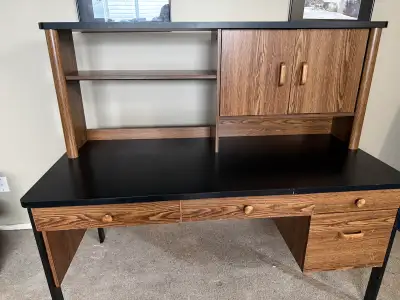 Desk and hutch, View more