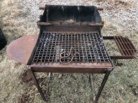 Antique Steel branding iron heater or BBQ
