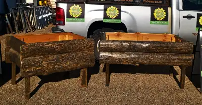 All cedar garden boxes custom made.