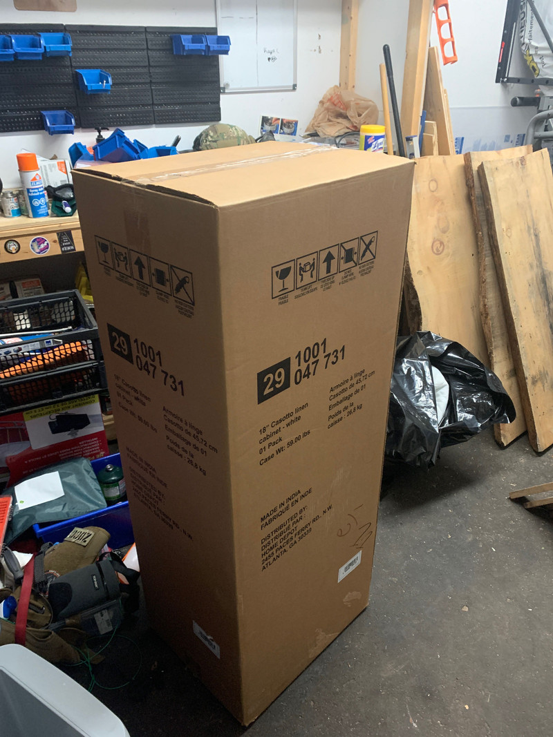 Unopened 48 inch high Casotto linen Tower Hutches & Display