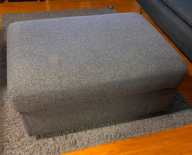 IKEA Ottoman with Storage - Gunnared Medium Gray in Other in Delta/Surrey/Langley - Image 3