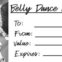 MOTHER'S DAY BELLY DANCE CLASS GIFT CERTIFICATES