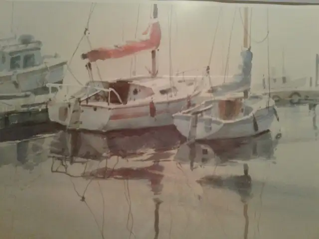 Framed wall art: Morning Still , boats in Home Décor & Accents in Ottawa - Image 3