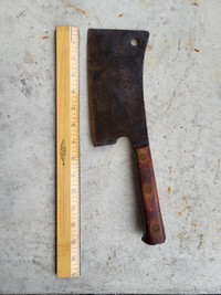 Vintage meat cleaver made in Germany