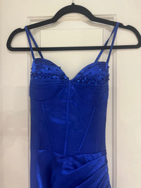 Prom Dress - electric blue - size 4 - Brand New