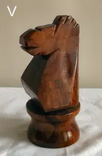 LARGE CHESS KNIGHT  Horse Head Sculpture