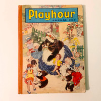Vintage Playhour Annual 1958 Hardback Cover Childrens Stories