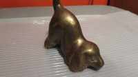 Vintage brass dog figurine.