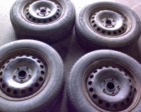 15" VW Jetta Rims + P195 65 15 Michelin xice Winter Tires