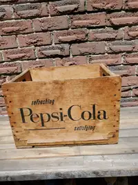 Vintage Pepsi-Cola Wood Crate
