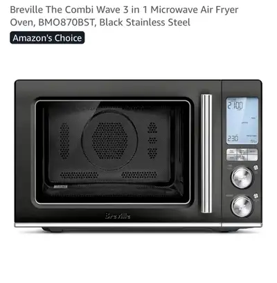 Breville The Combi Wave 3 in 1 Microwave Air Fryer Oven, Black S, View more