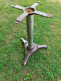 Vintage J. L. Davidson, $200, Tri-footed cast iron table base