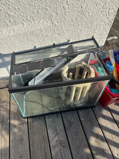 20 gallon fish tank with accessories , View more