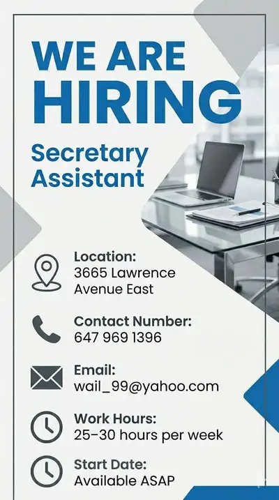 Secretary Assistant, View more