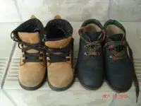 TWO PAIR OF HIGH CUT BOOTS FOR TODDLER - SIZE 8
