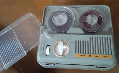 Reel to Reel Vintage Miny Transistor Tape Recorder Made in Japan, View more