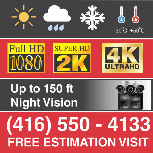 SECURITY CAMERA INSTALLATION Security Systems City of Toronto Kijiji