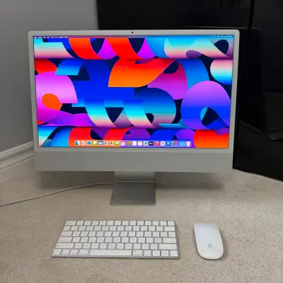 M1, IMac 2021, 24", 8GB RAM, 256GB SSD - *Works Like New*, View more