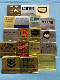 18 cartons d’allumettes Vintage brillant 