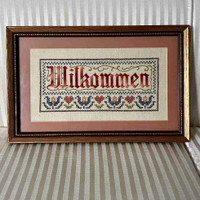  Embroided Welcome Frame