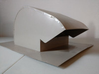 Custom Coated Metal Roof Vent With Flow Baffle High Quality