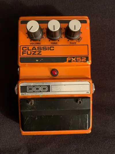 DOD FX52 Classic Fuzz Pedal USA made Guitar, View more