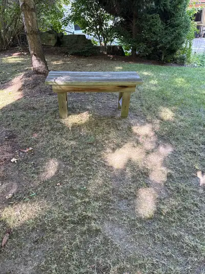 Wood bench, View more