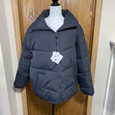 Hollister womens  mockneck puffer jacket, View more