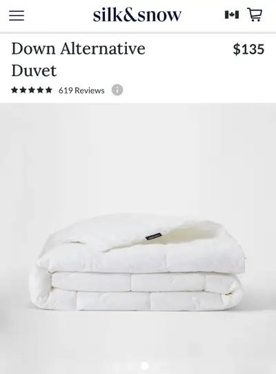 Free Delivery! New! $164 Silk&Snow Down Alternative, All Season, View more