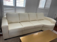  ITALIAN LEATHER COUCH / SOFA-New