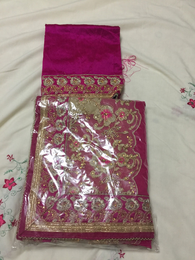 2 Embroidered saree with blouse piece.$50 each in Women's - Other in Markham / York Region - Image 4