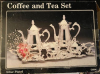NEW - Coffee&Tea Set Silver Plated 5 pcs