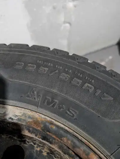 These are a set of 225/65R17 winter tires mounted on steel rims, ready to bolt onto your vehicle for...