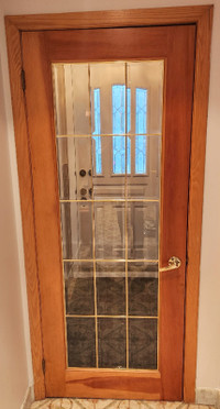 Porte 32" à panneau de verre - 32" glass panel door