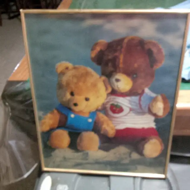 LOOK !! BEAUTIFUL BABY TEDDY BEAR POSTER !!