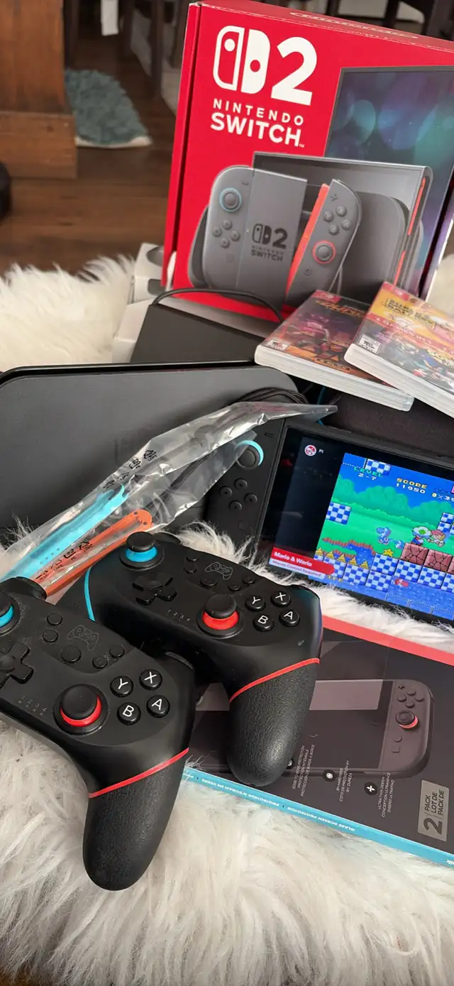 Nintendo switch 2 with games and accessories in General Electronics in Hamilton - Image 5
