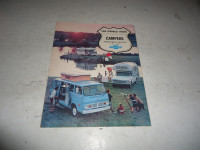1968 CHEVROLET TRUCKS & CAMPERS SALES BROCHURE. CAN MAIL!
